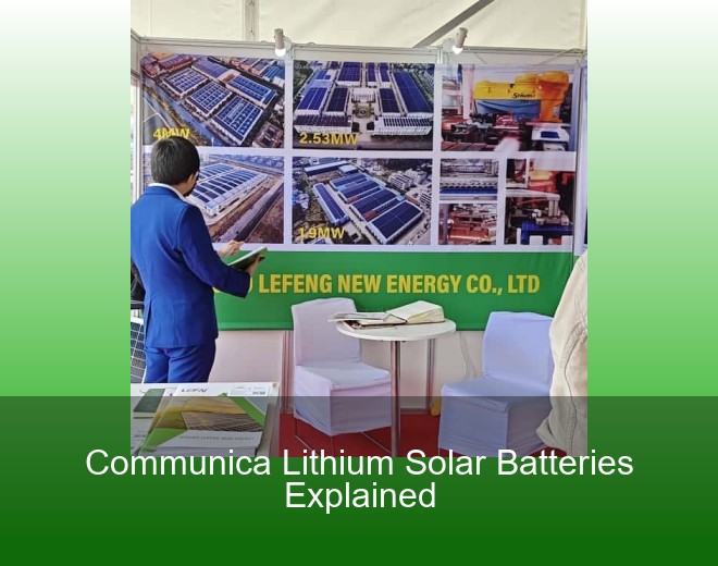 Communica Lithium Solar Batteries Explained